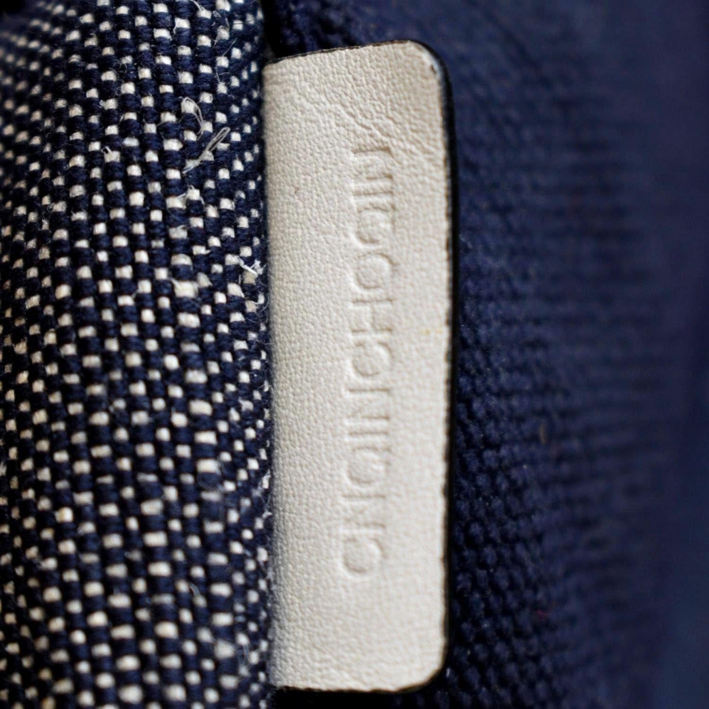 BURBERRY Susanna Mega Check Bucket Shoulder Bag Navy Blue