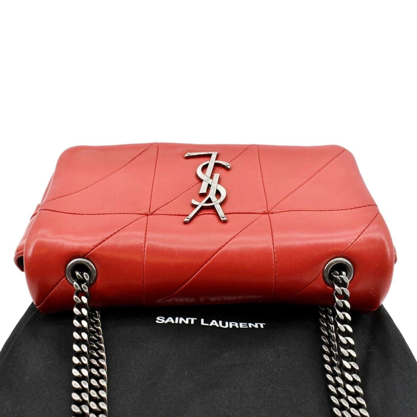 YVES SAINT LAURENT Jamie Leather Shoulder Bag Red