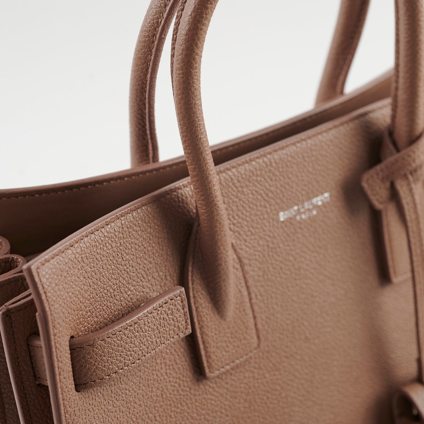 Saint Laurent Sac De Jour Baby Pink/Dark Beige