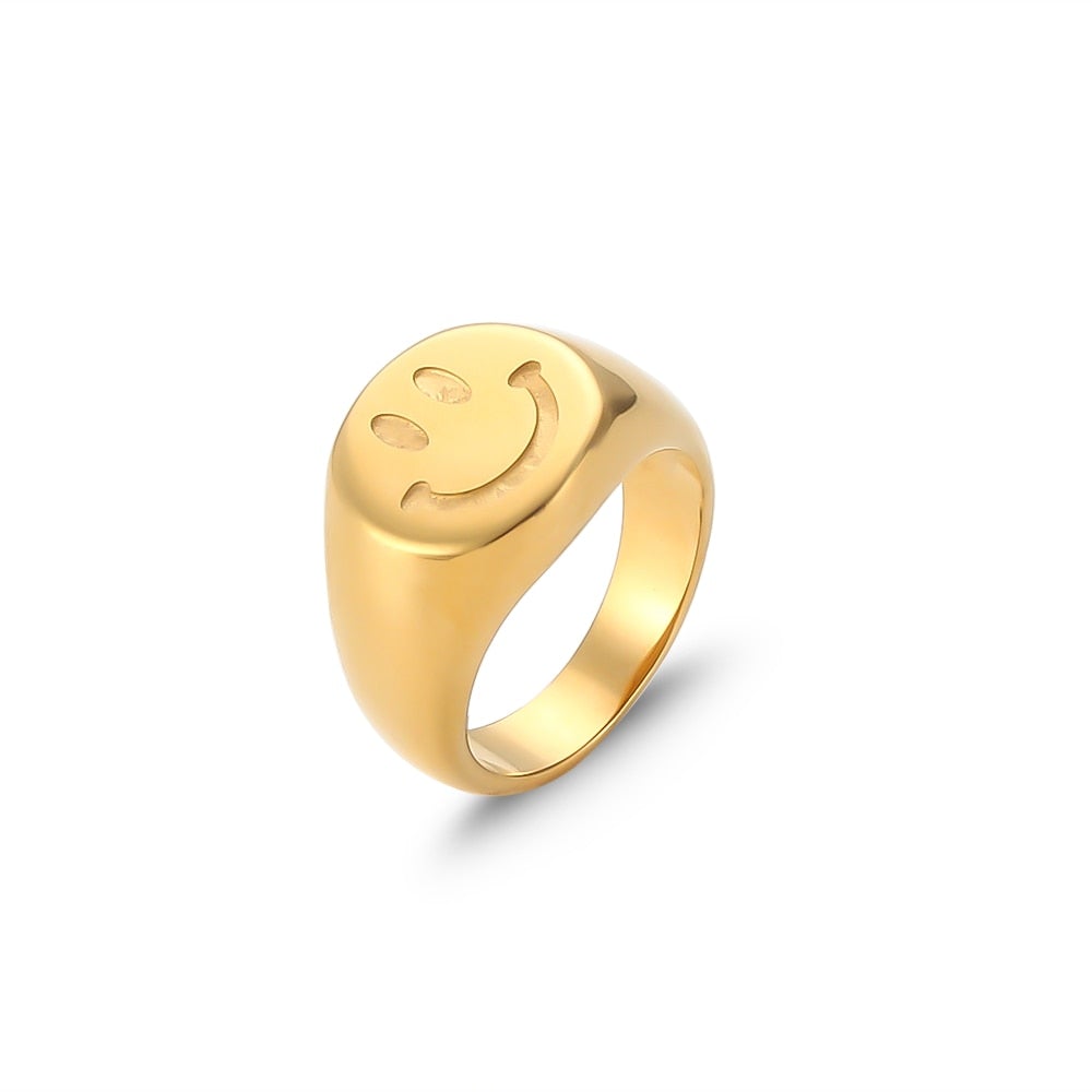 'Good Days' Smiley Face Ring