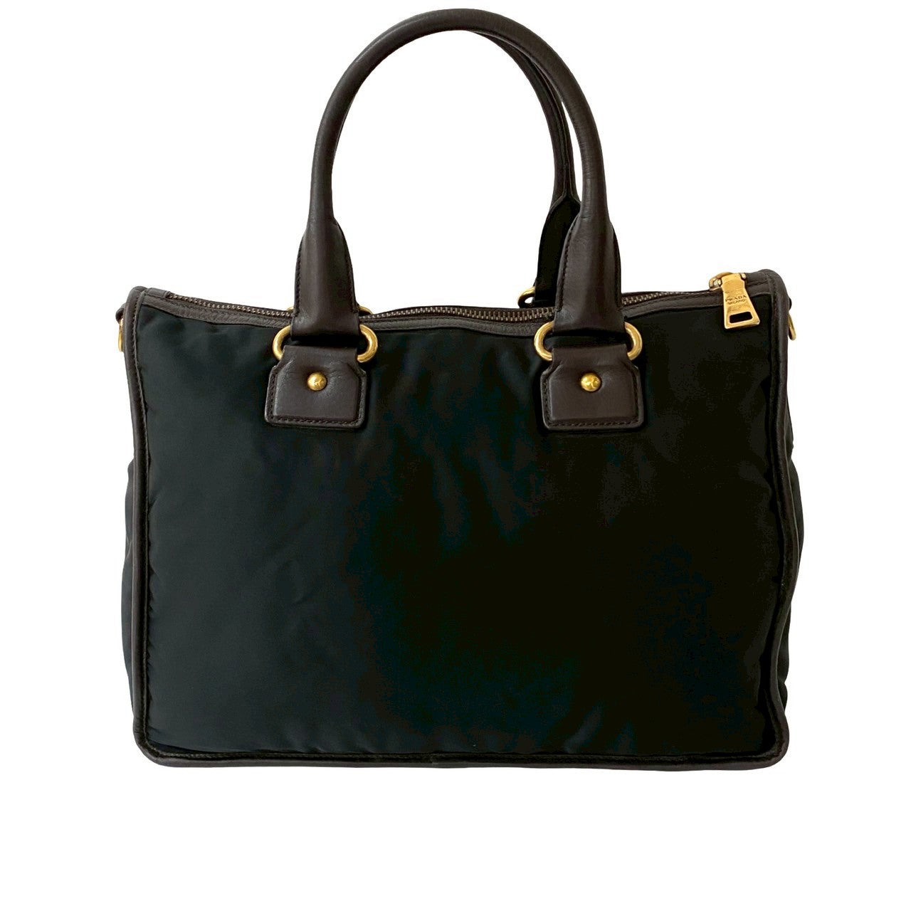 Prada Nylon Leather 2way Handbag