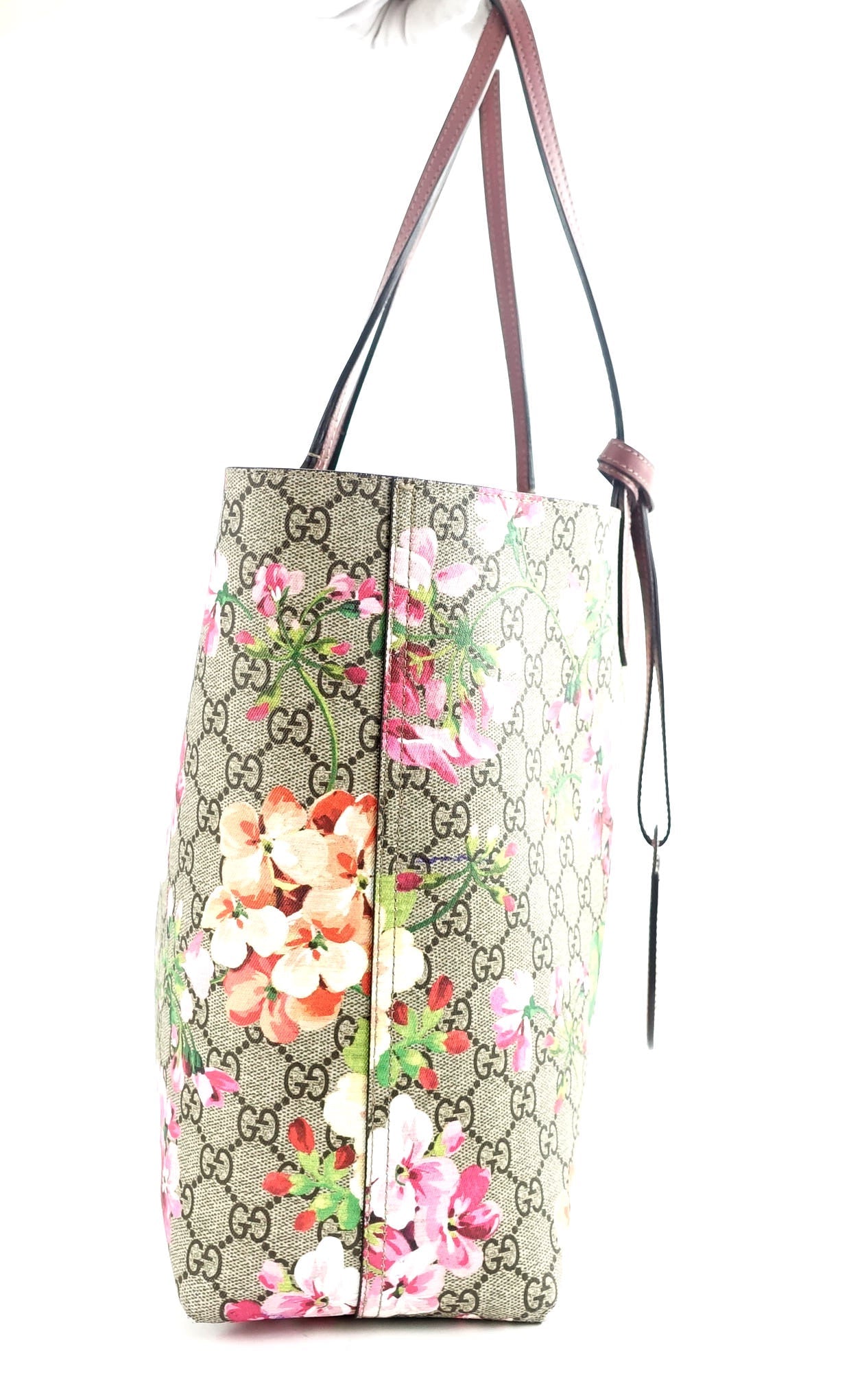 Gucci Reversible Blooms Floral Print Canvas Bag