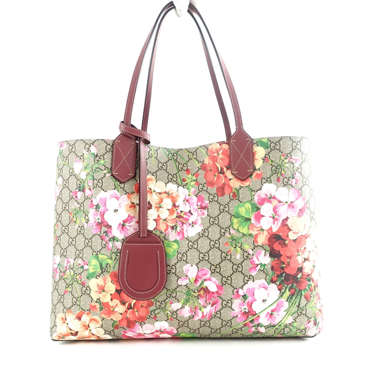 Gucci Reversible Blooms Floral Print Canvas Bag