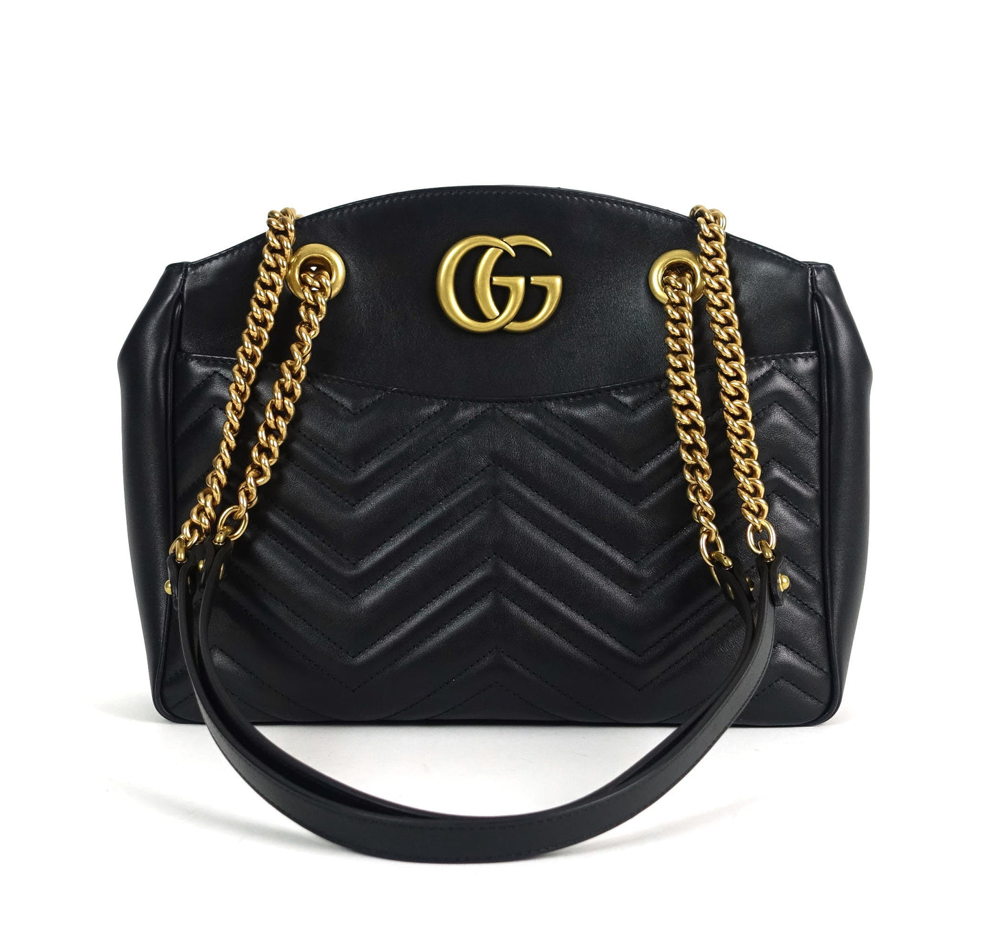 Gucci Marmont Matelasse Chevron Leather Tote Bag