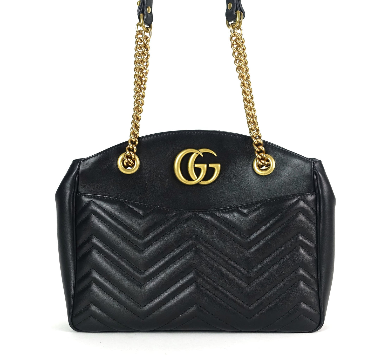 Gucci Marmont Matelasse Chevron Leather Tote Bag