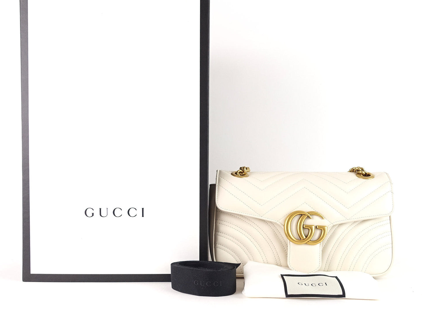 Gucci Marmont Matelasse Chevron Leather Small Bag