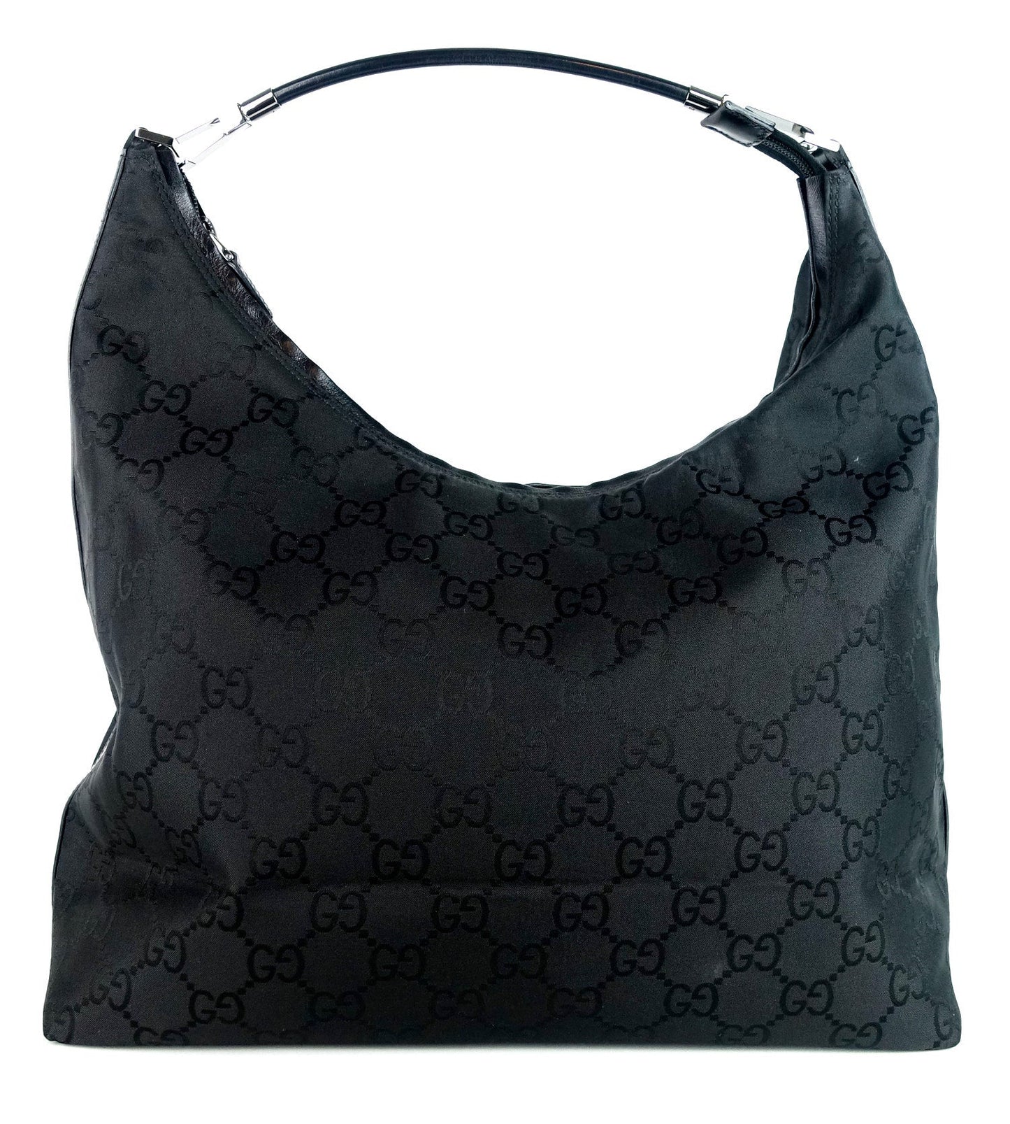 Gucci Monogram Canvas Hobo Bag
