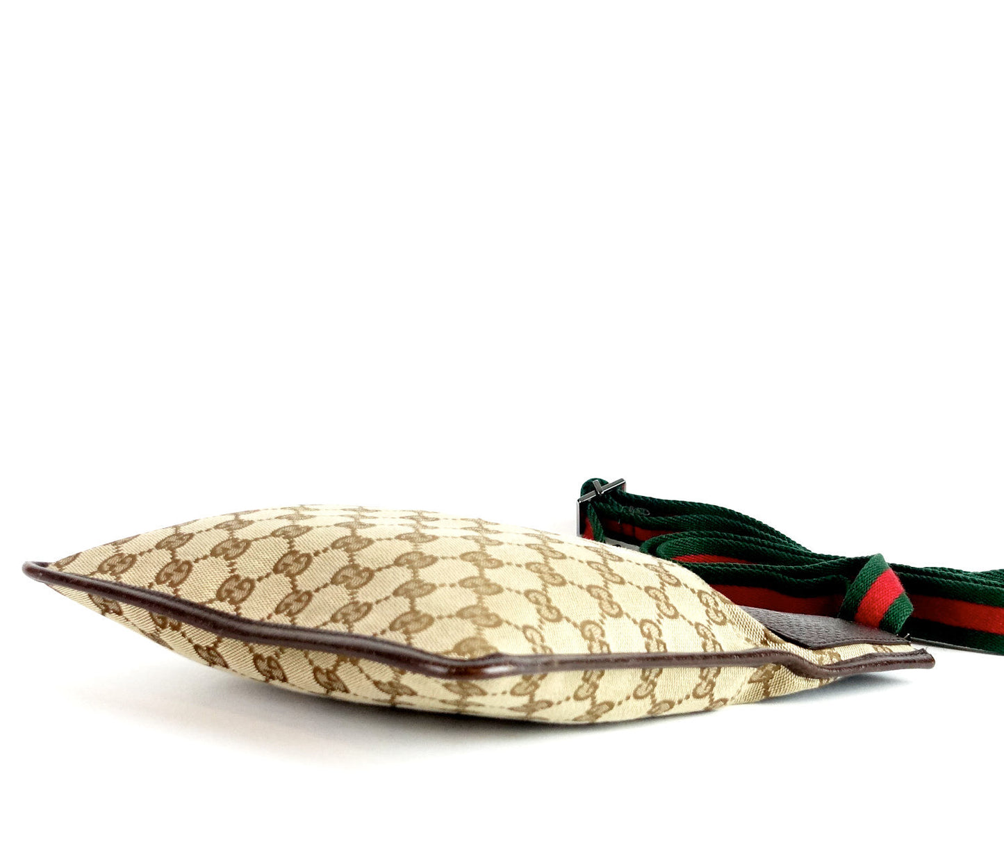 Gucci Monogram Canvas Messenger Bag