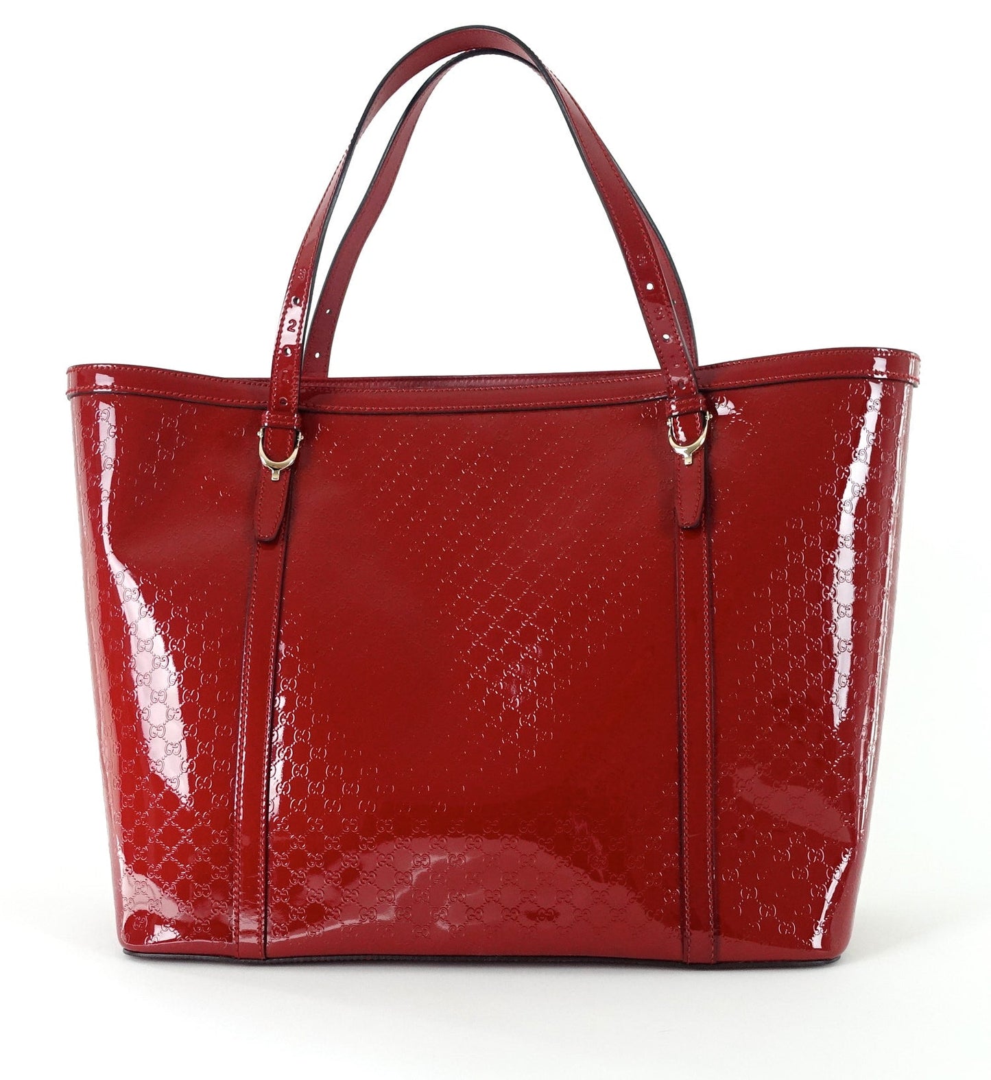 Gucci Nice Guccissima Patent Leather Tote Bag
