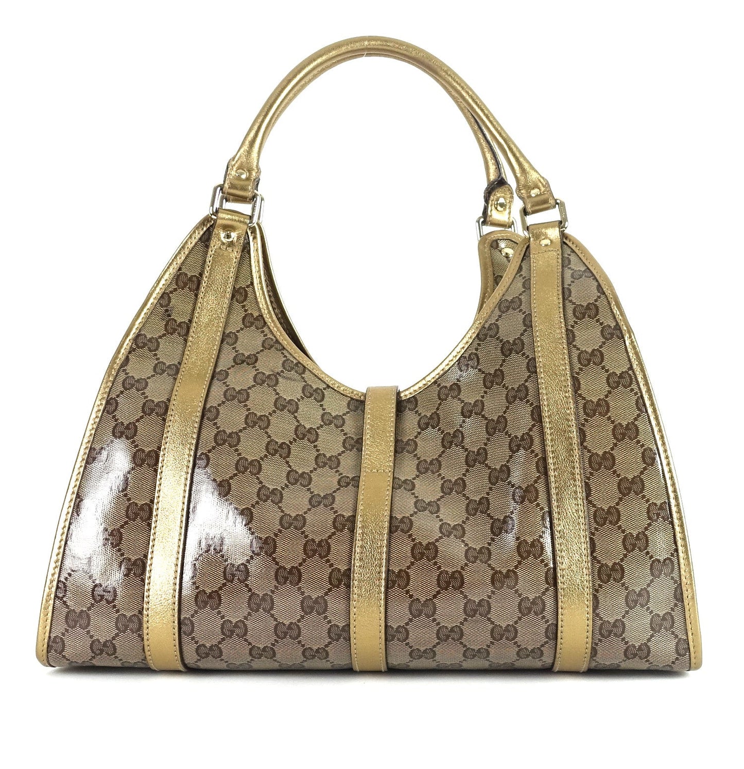 Gucci Jackie O Crystal Monogram Coated Canvas Bag