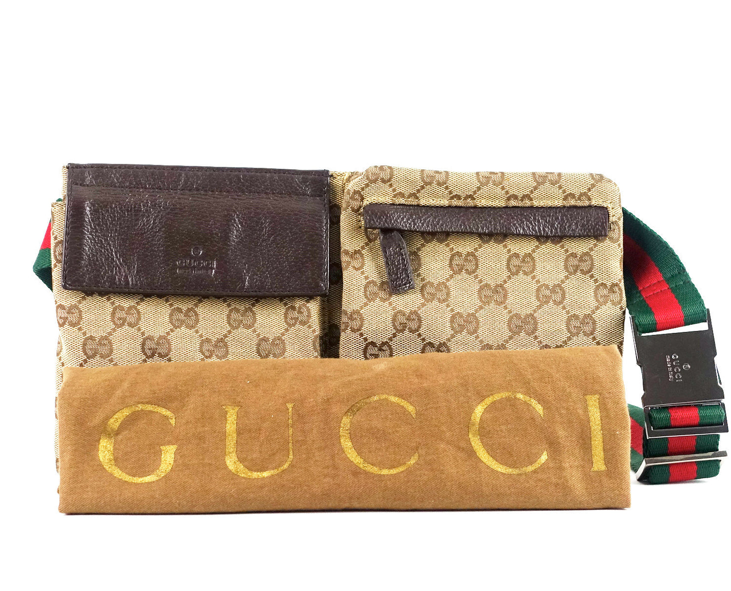Gucci Monogram Canvas Belt Bag
