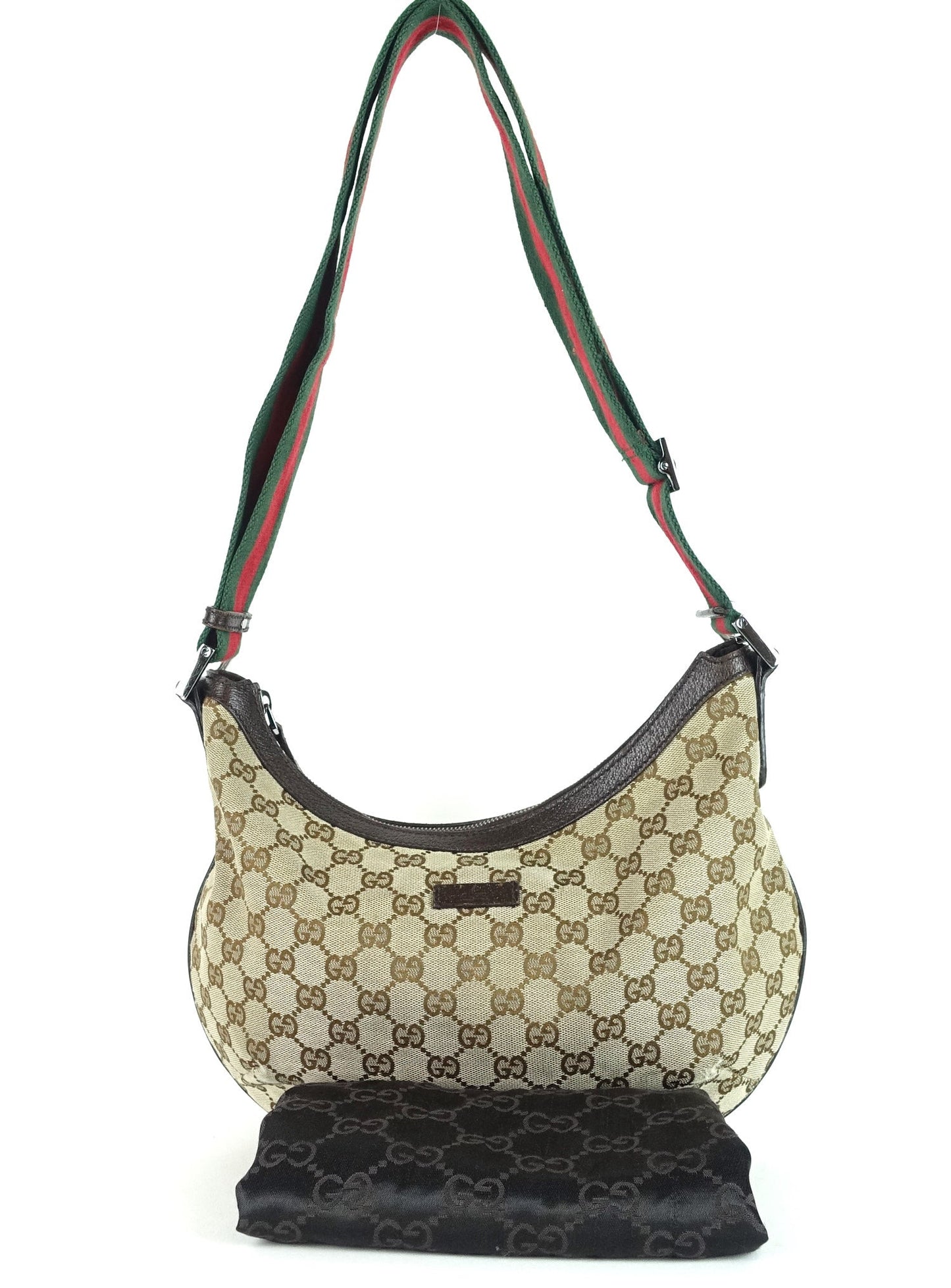 Gucci Monogram Canvas Hobo Bag