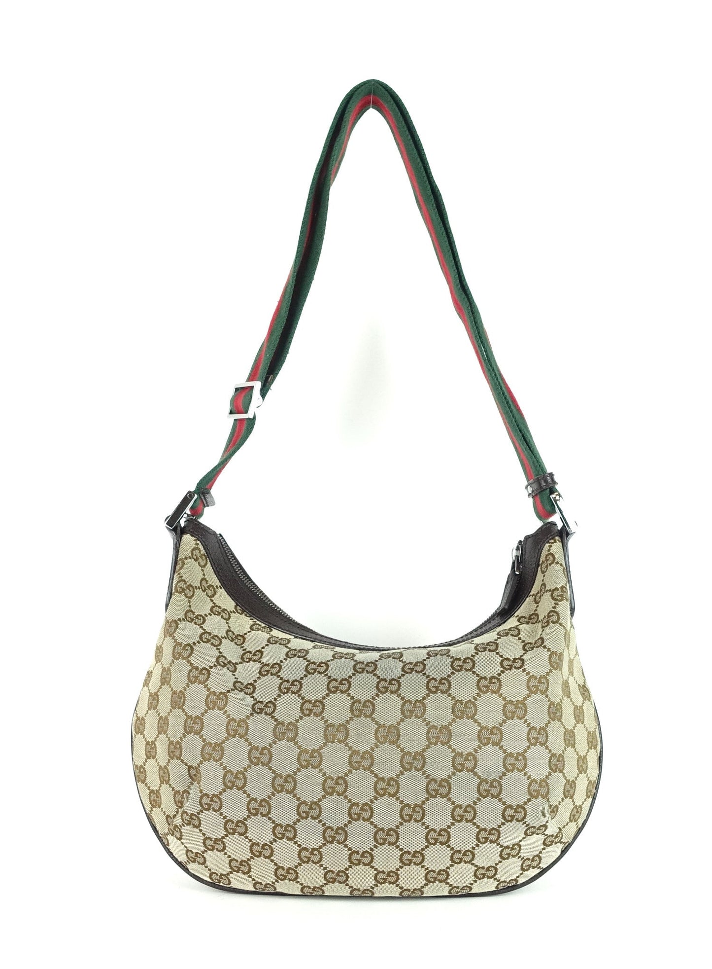 Gucci Monogram Canvas Hobo Bag