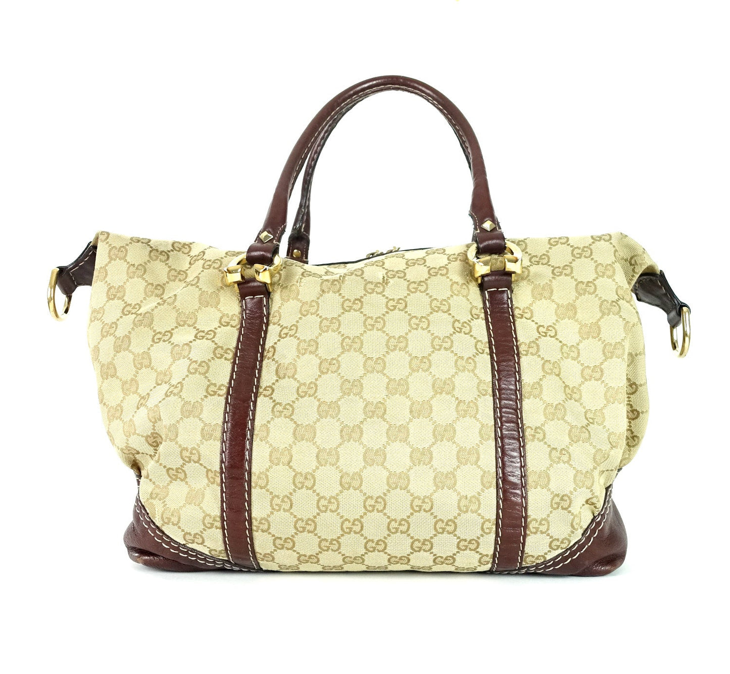 Gucci Monogram Canvas Large Hobo Bag