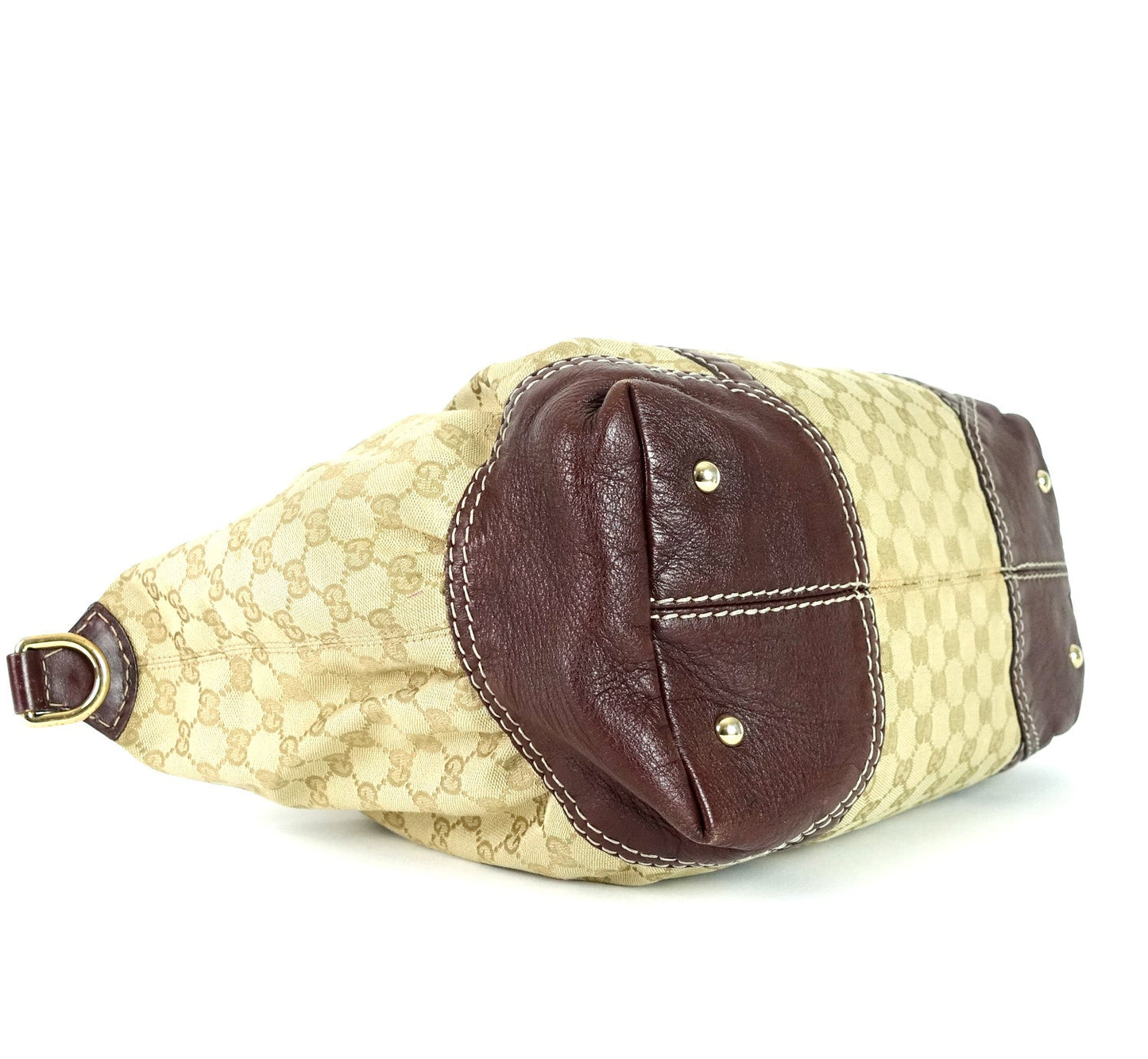 Gucci Monogram Canvas Large Hobo Bag