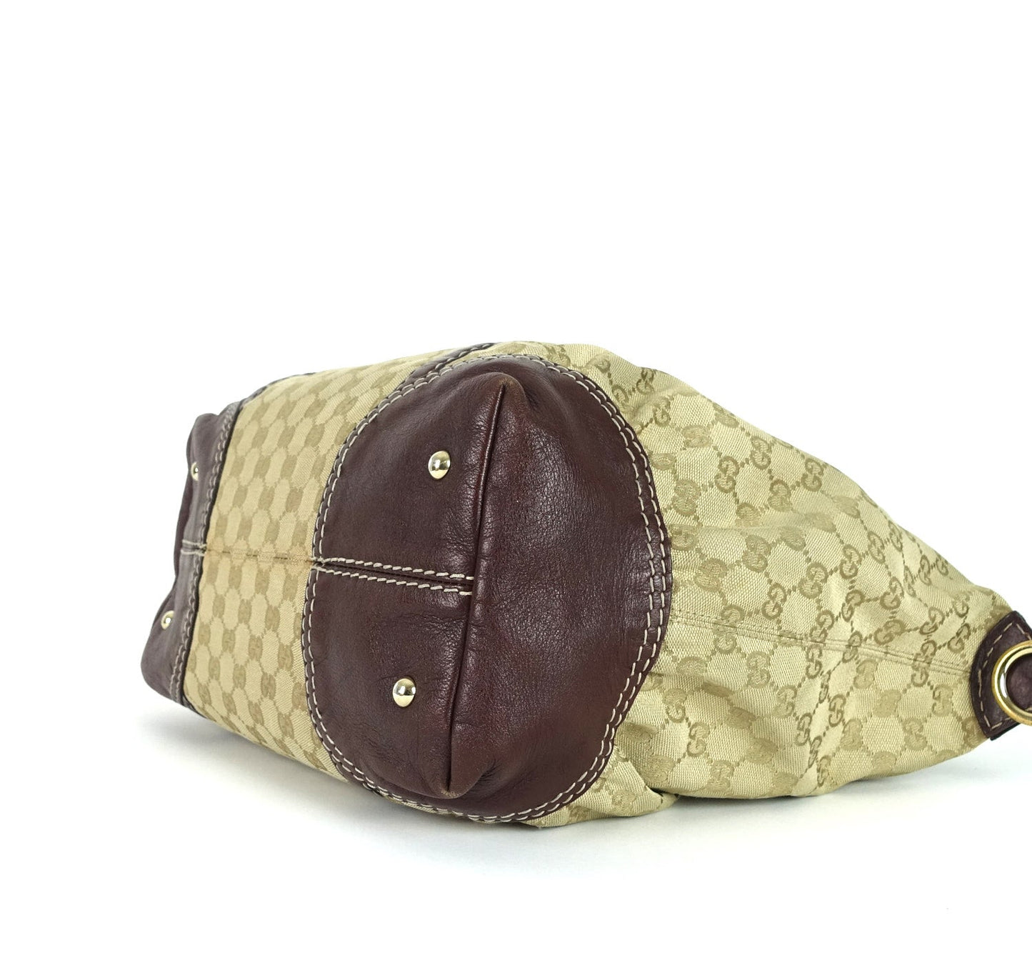 Gucci Monogram Canvas Large Hobo Bag