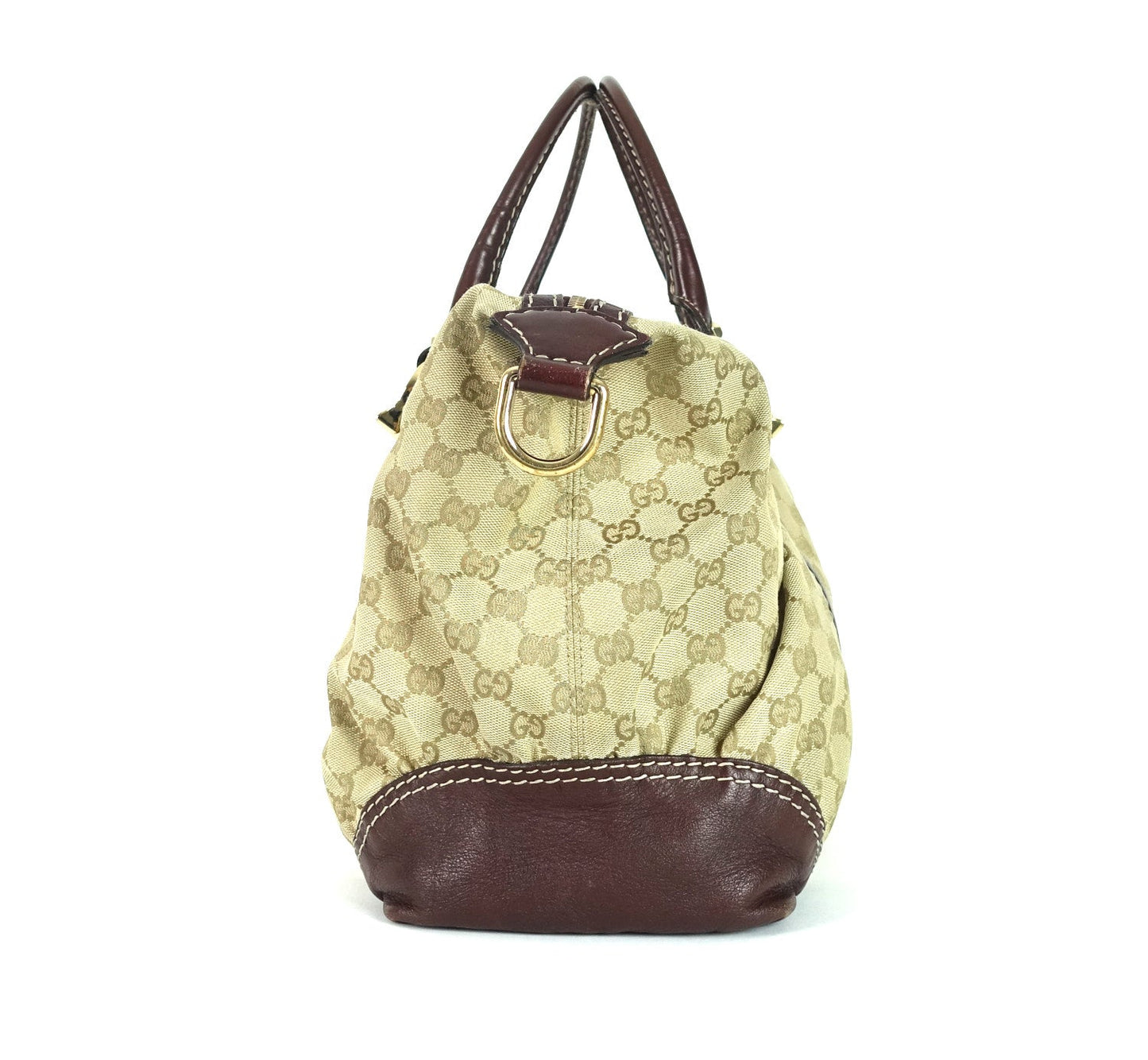 Gucci Monogram Canvas Large Hobo Bag