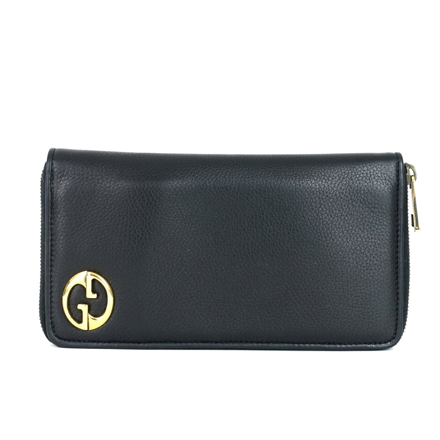 Gucci 1973 Calf Leather Zip Around Wallet