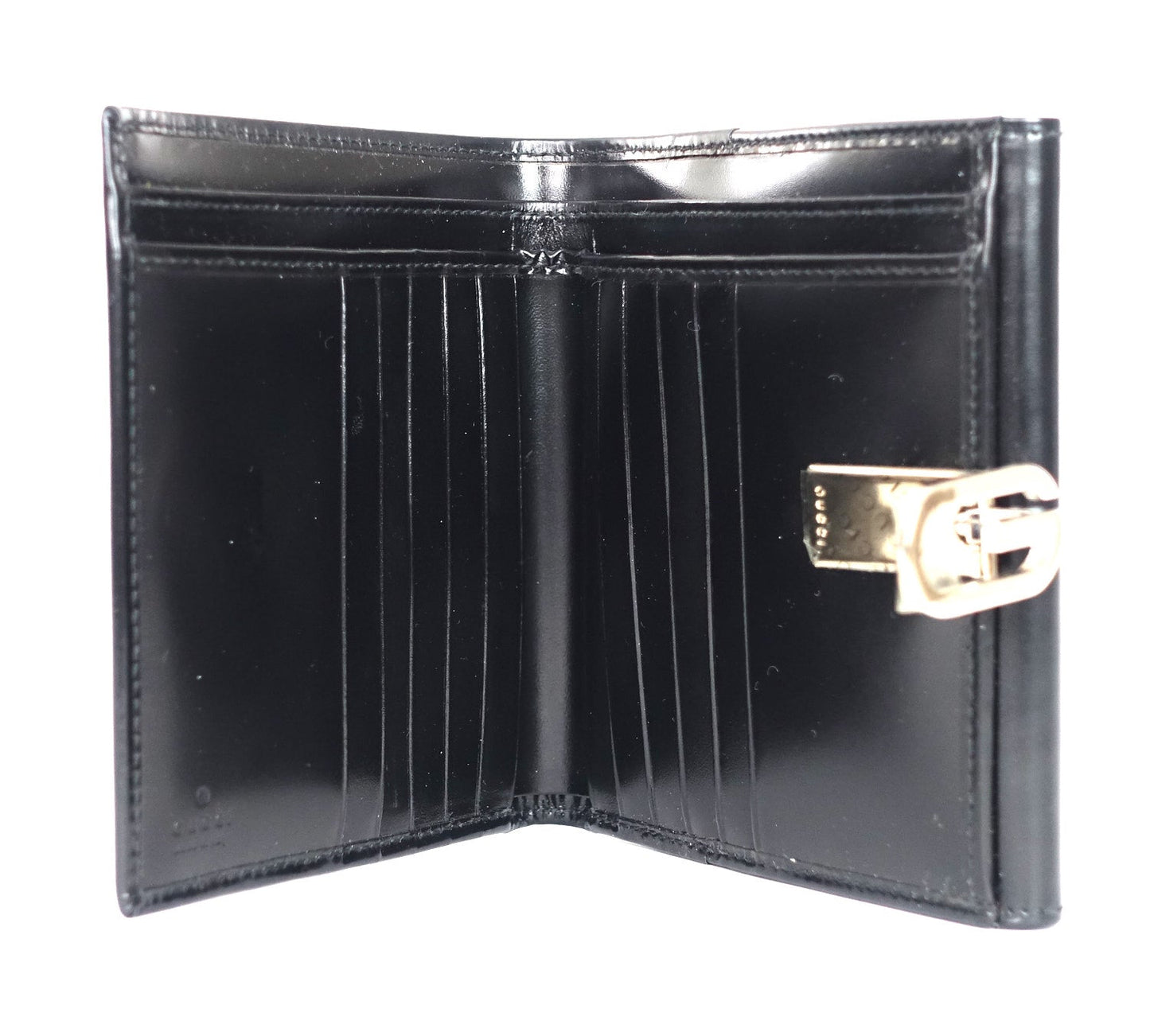 Gucci Lacquered Leather Bifold Wallet