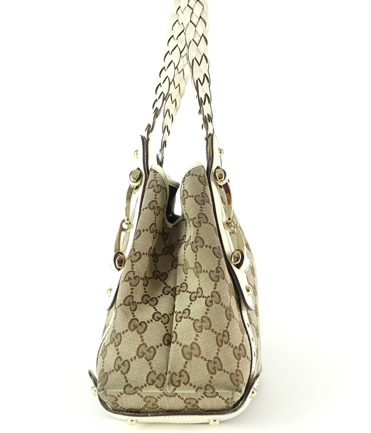 Gucci Pelham Monogram Canvas Hobo Bag