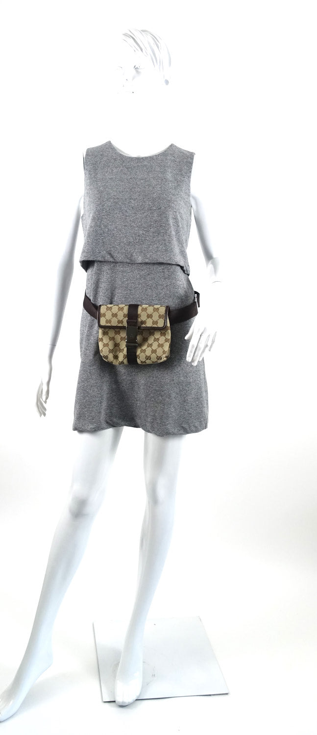 Gucci Monogram Canvas Belt Bag