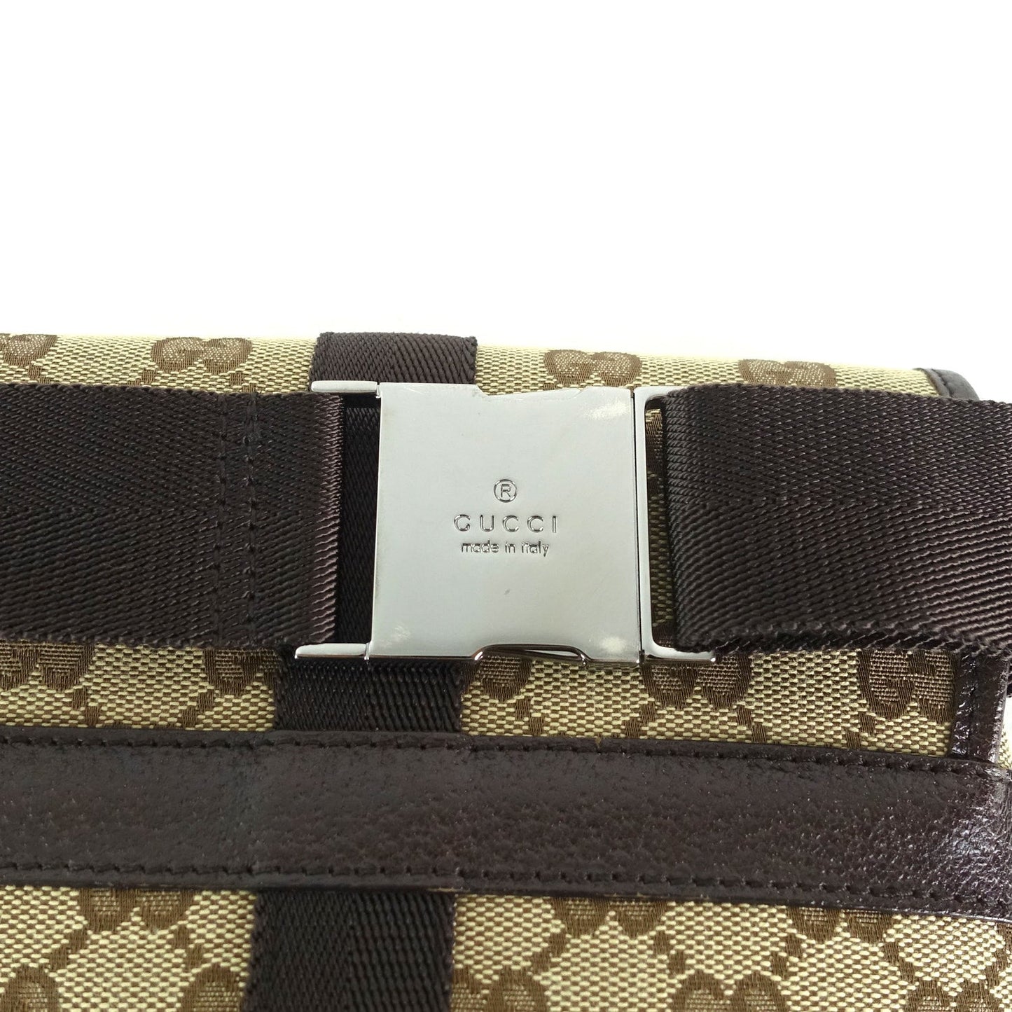 Gucci Monogram Canvas Belt Bag