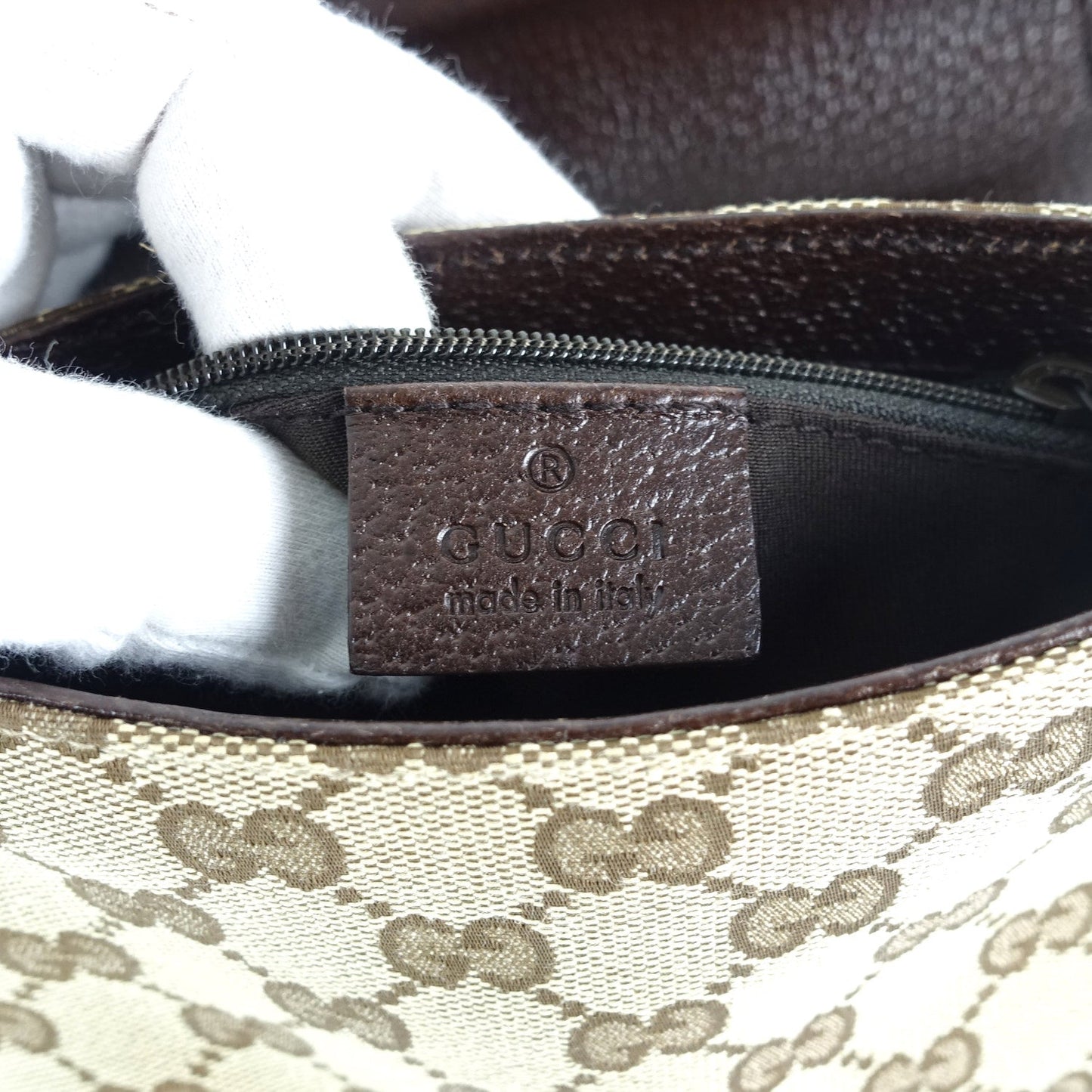 Gucci Monogram Canvas Belt Bag