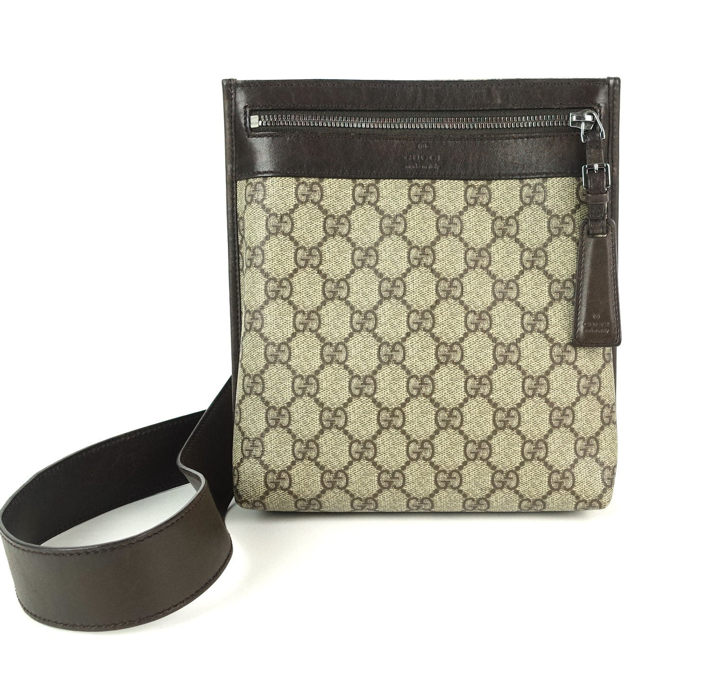 Gucci Supreme Monogram Canvas Messenger Bag