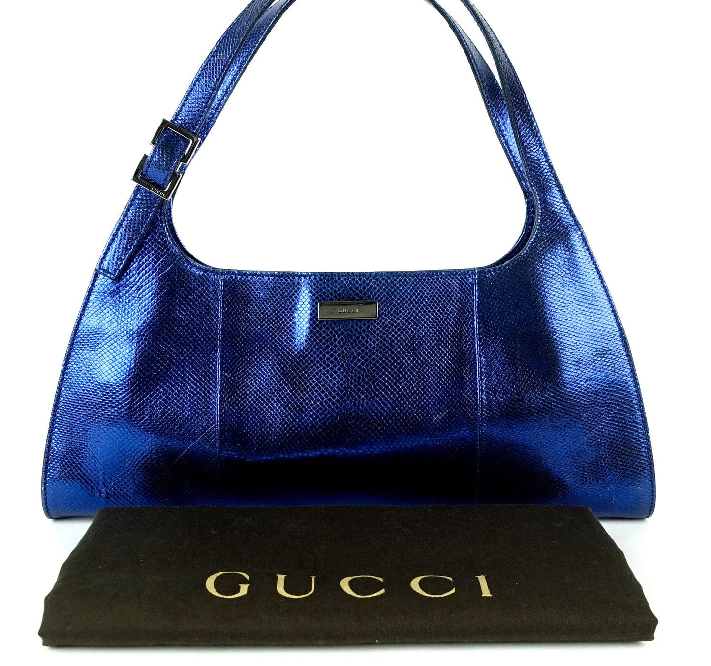 Gucci Snakeskin Leather Shoulder Bag