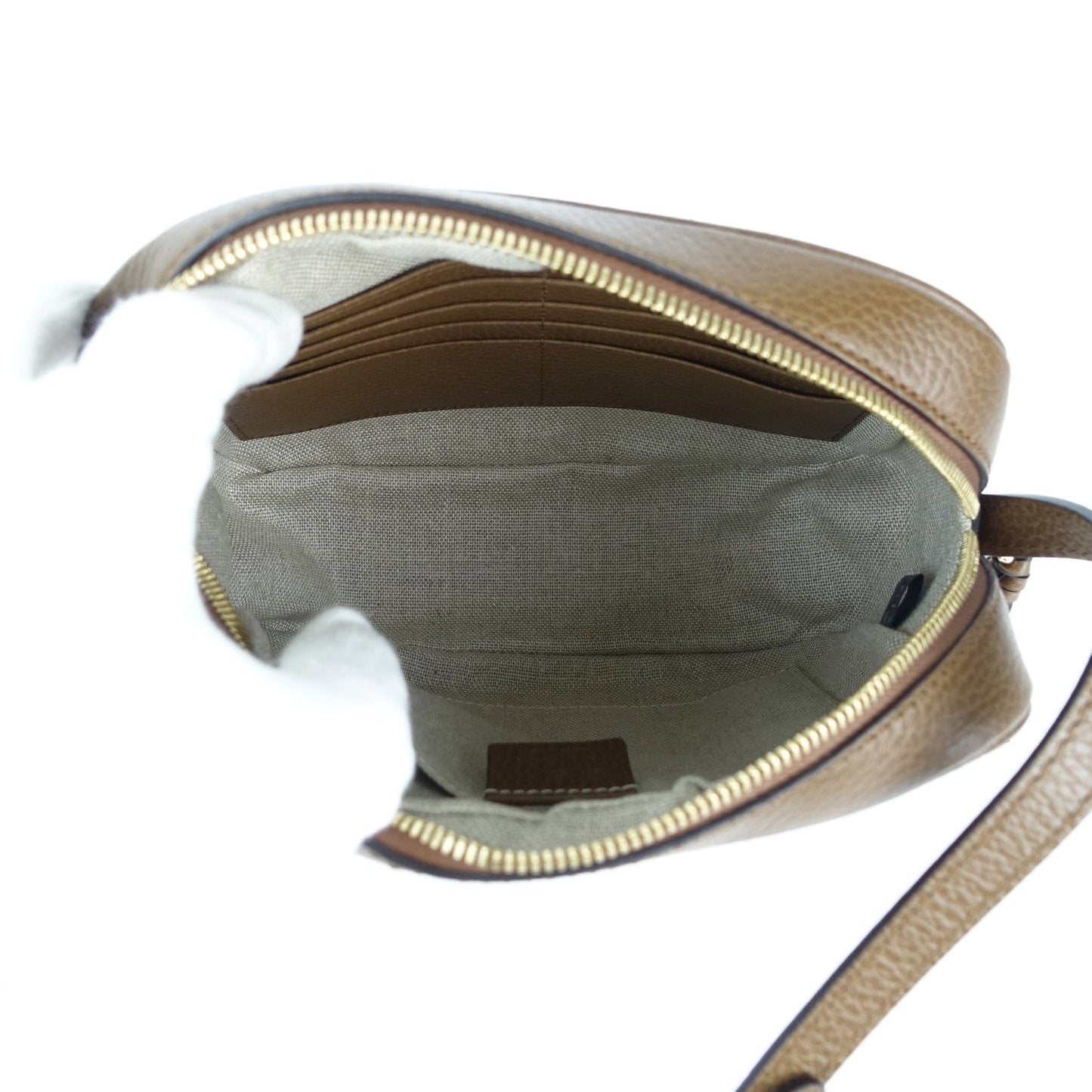 Gucci Bree Monogram Canvas Messenger Bag