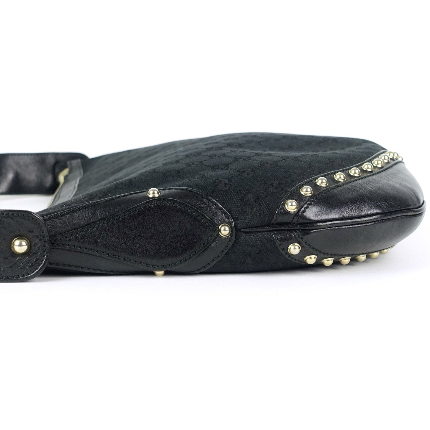 Gucci Pelham Web Monogram Canvas Hobo Bag