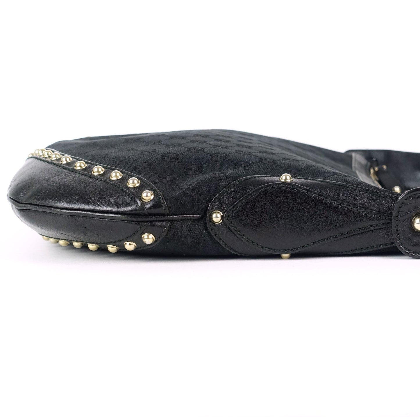 Gucci Pelham Web Monogram Canvas Hobo Bag