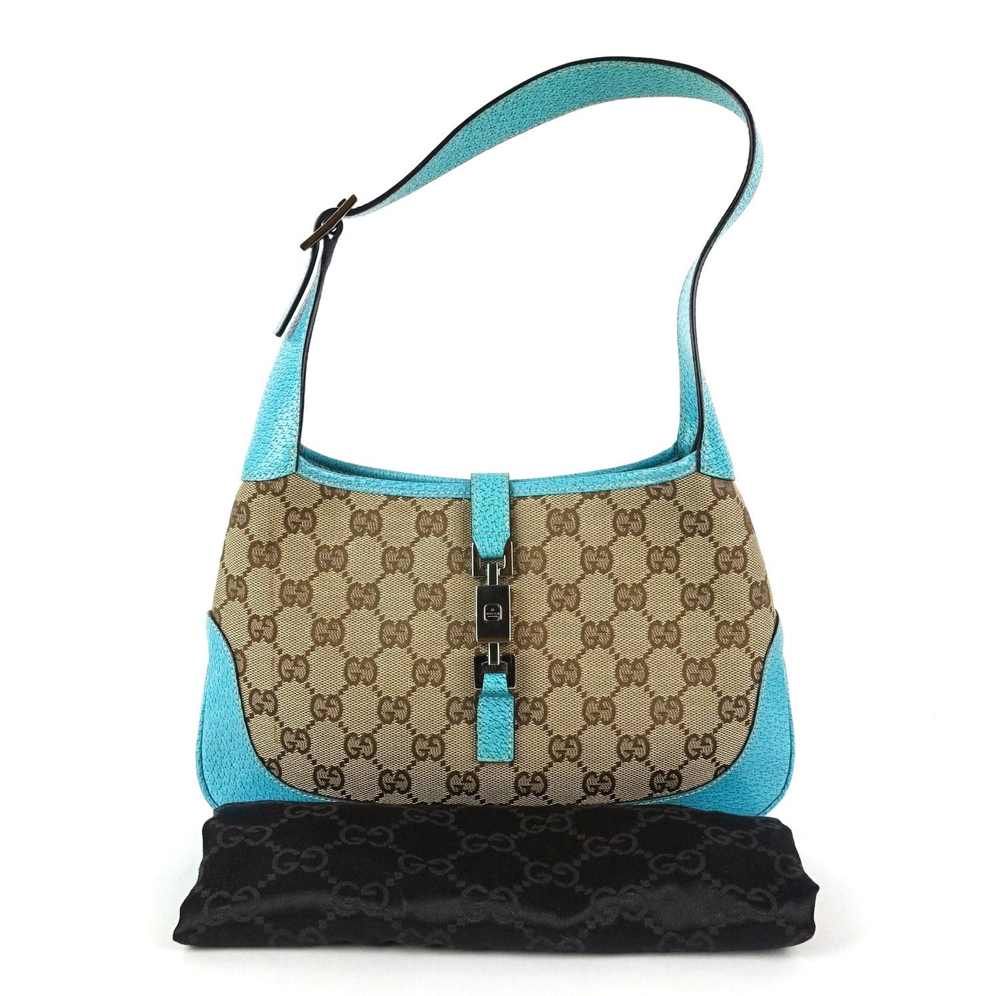 Gucci Jackie Monogram Canvas Shoulder Bag
