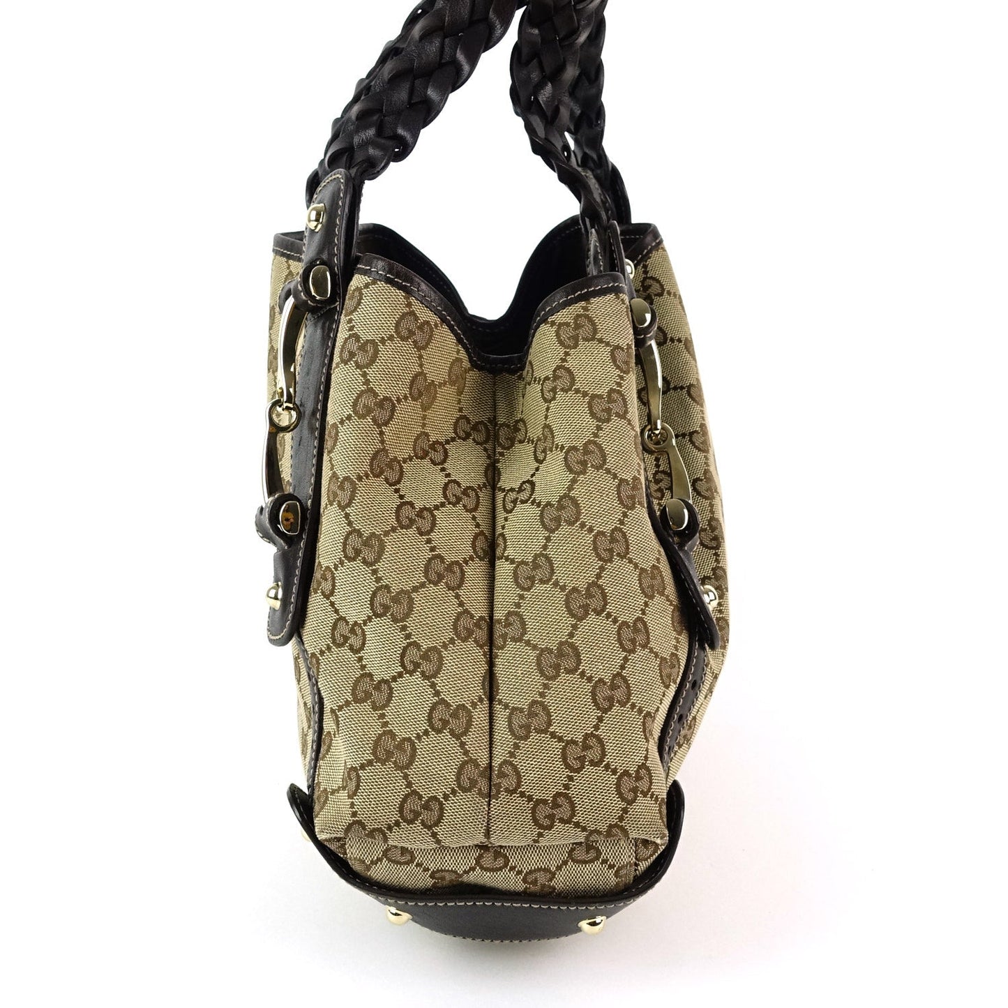 Gucci Pelham Monogram Canvas Hobo Bag