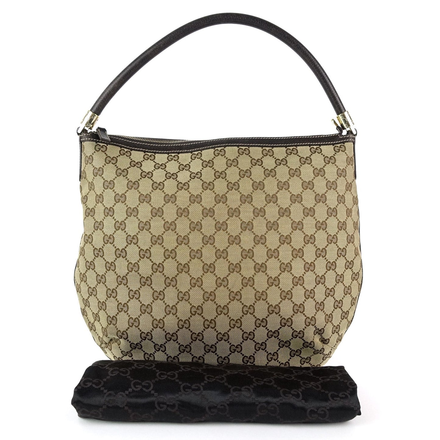 Gucci Monogram Canvas Hobo Bag
