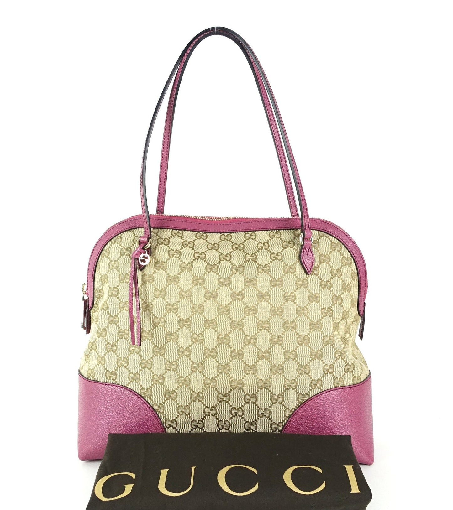 Gucci Bree Monogram Canvas Medium Handbag