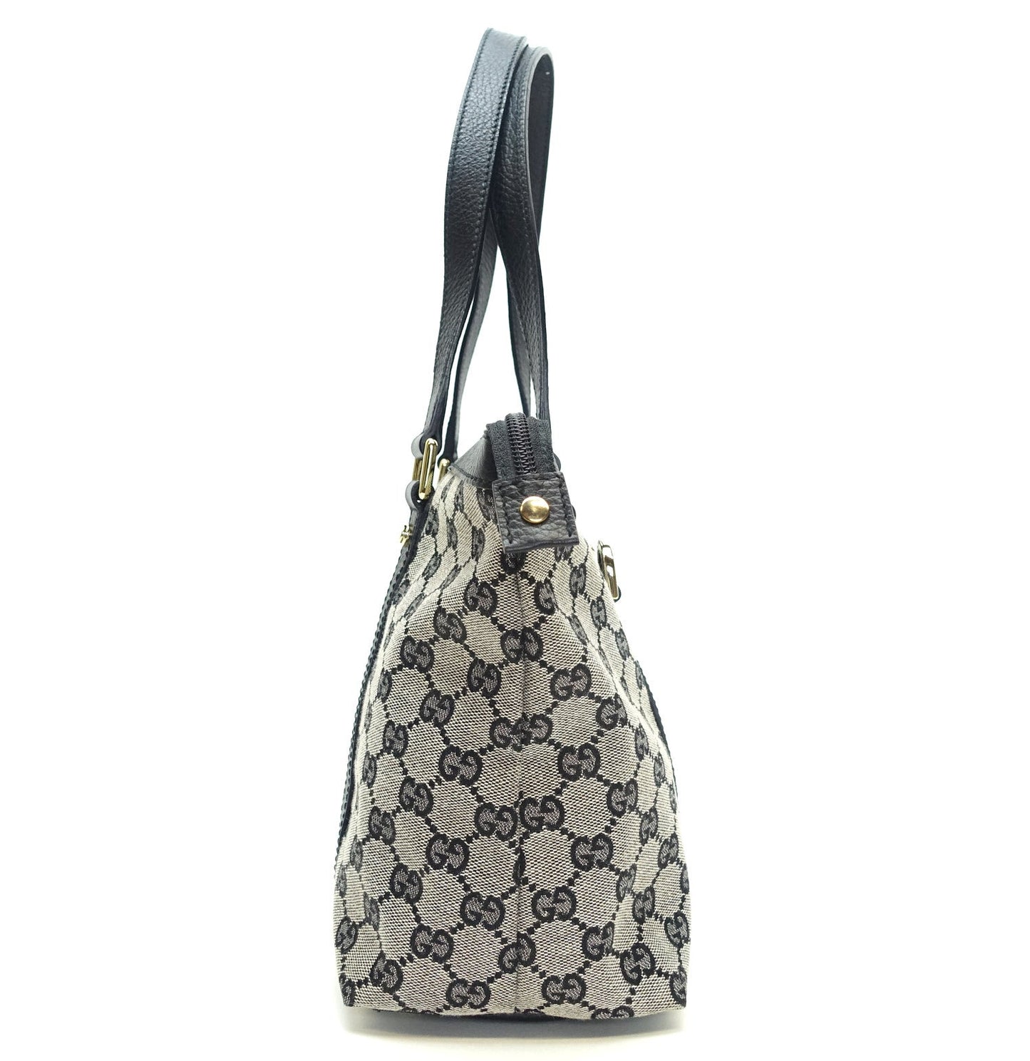 Gucci Abbey Monogram Canvas Zip Tote Bag