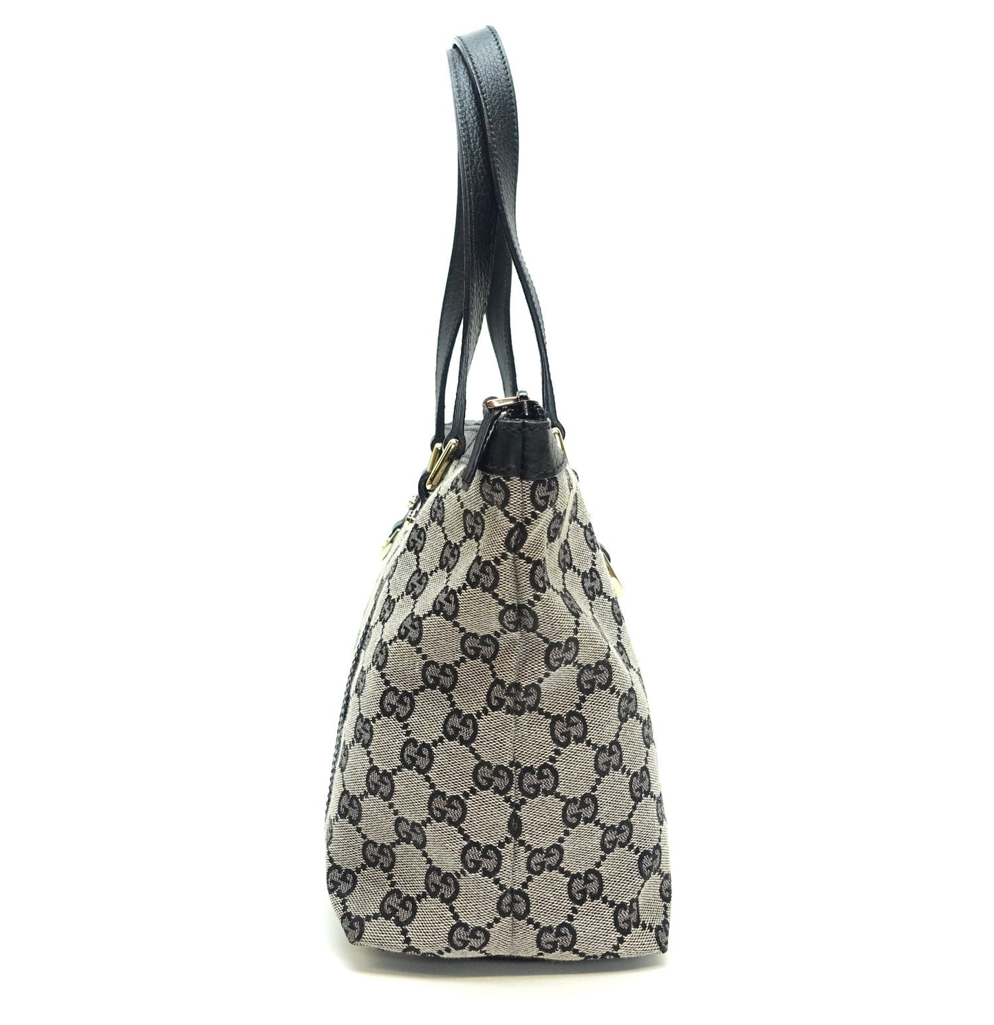 Gucci Abbey Monogram Canvas Zip Tote Bag