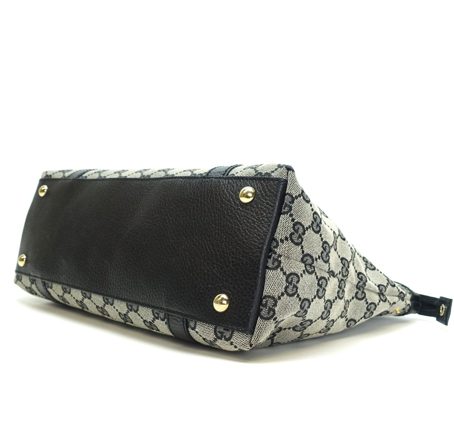 Gucci Abbey Monogram Canvas Zip Tote Bag