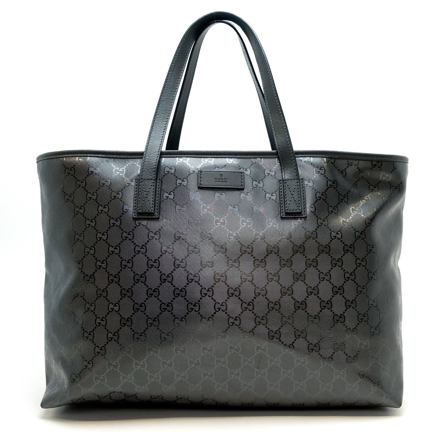 Gucci Monogram Imprime Coated Canvas Bag