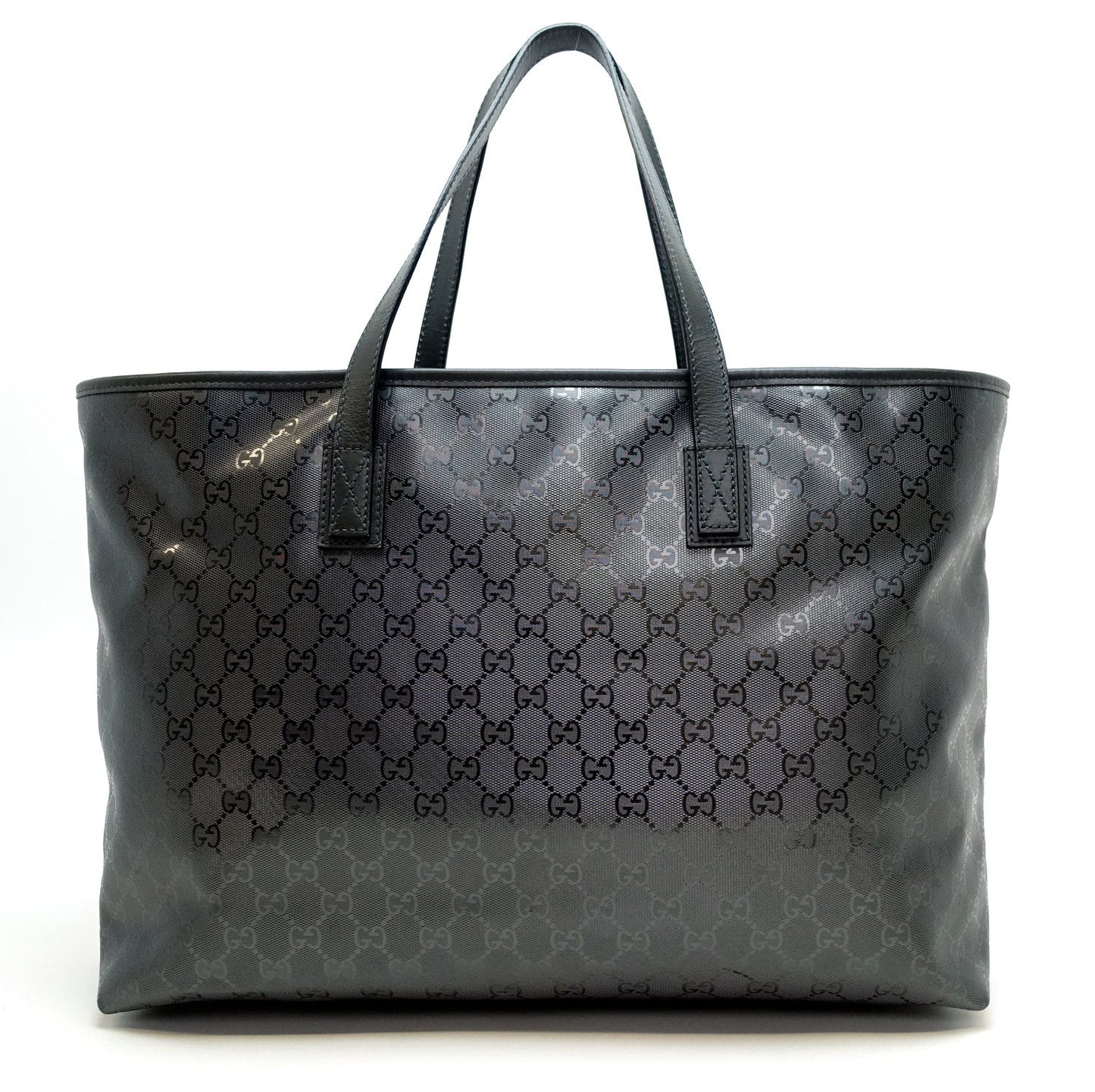 Gucci Monogram Imprime Coated Canvas Bag