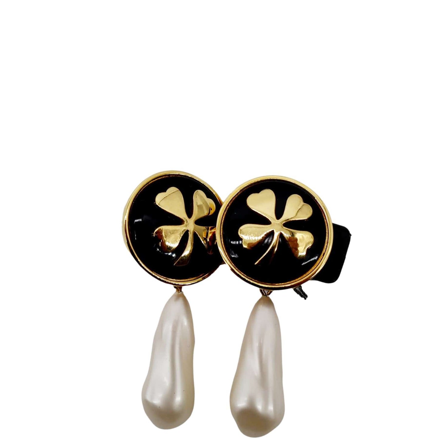 Chanel Four Leaf Tear Drop Earrings - Sold