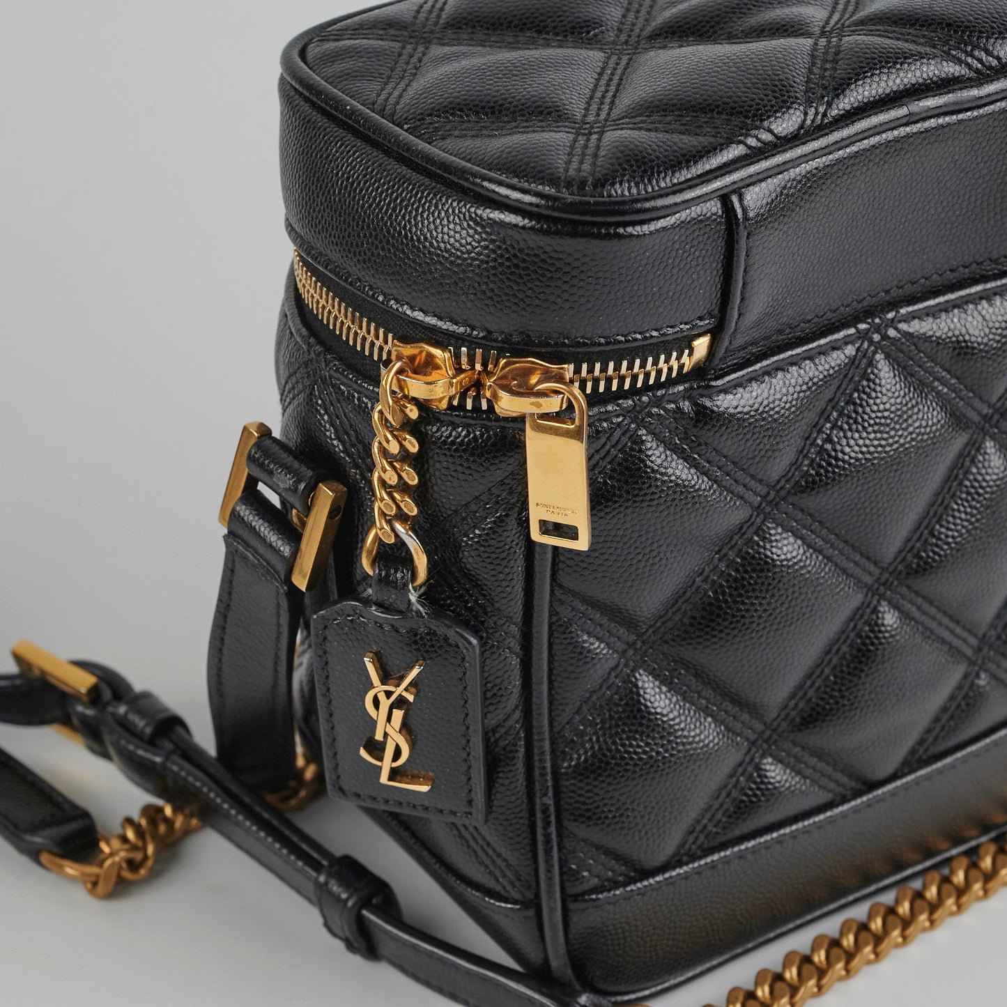 Saint Laurent Quilted Vanity Black