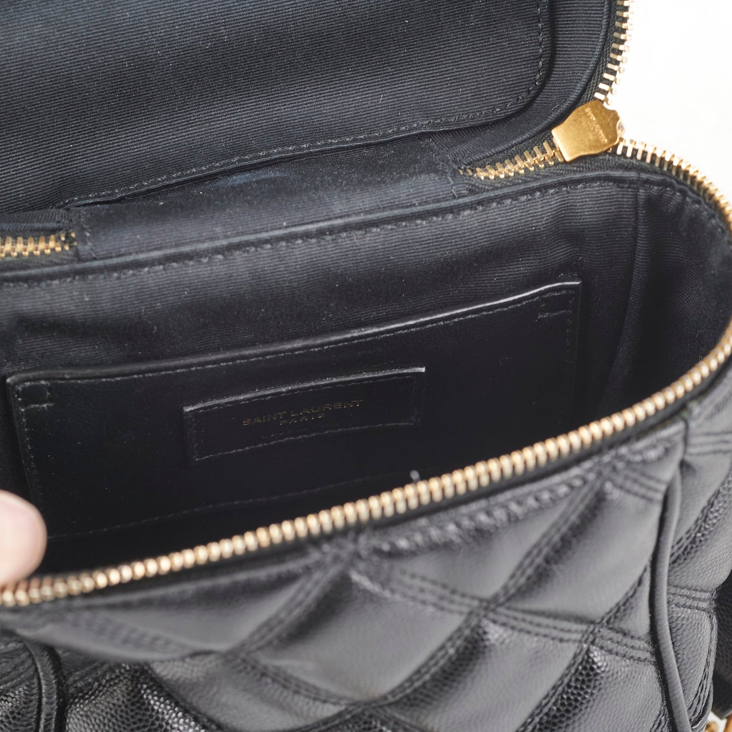 Saint Laurent Quilted Vanity Black