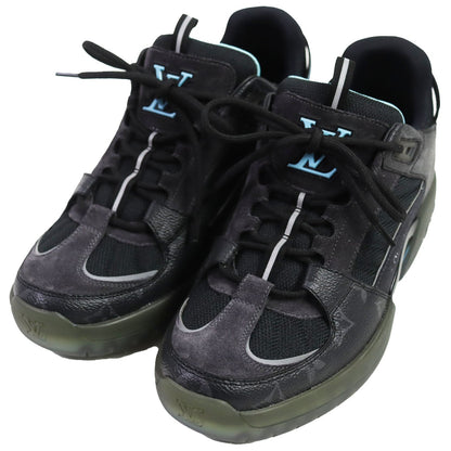 Louis Vuitton Monogram Suede Sneakers Black