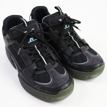 Louis Vuitton Monogram Suede Sneakers Black