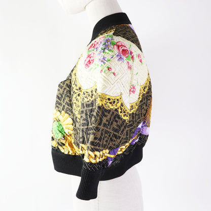 Fendi Versace FF Logo Blouson Black Multi