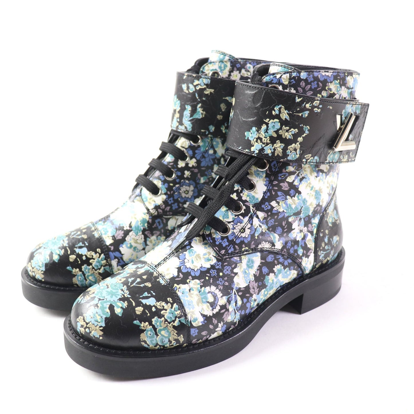 Louis Vuitton Wonderland Twistlock Leather Boots