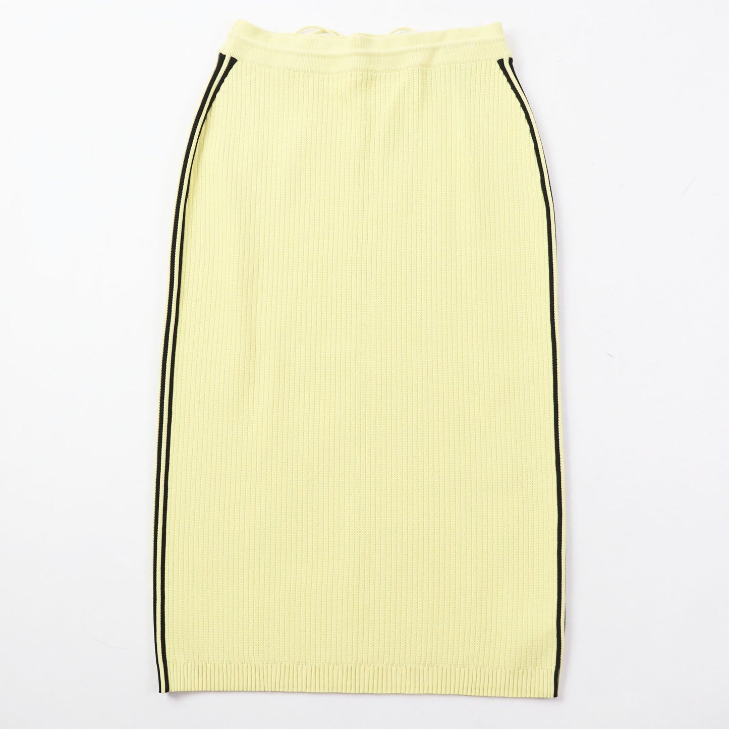 GUCCI Adidas Striped Knit Long Skirt Yellow Black