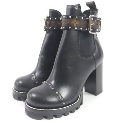 Louis Vuitton Monogram Studded Ankle Boots
